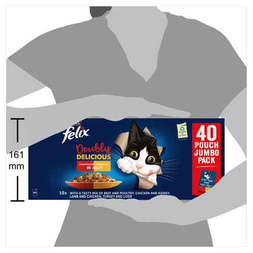Felix Doubly Delicious Countryside Selection in Jelly Wet Cat Food