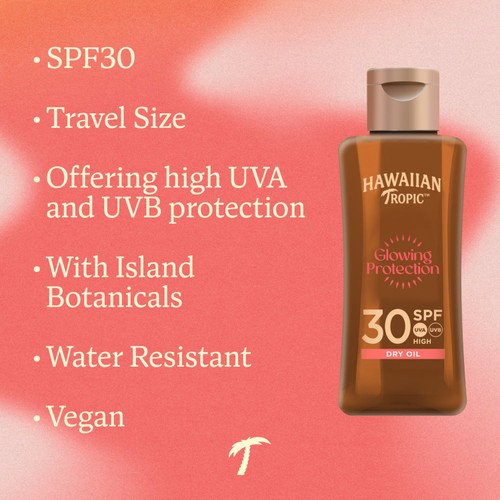 Hawaiian Tropic Glowing Protection Oil SPF 30 Mini