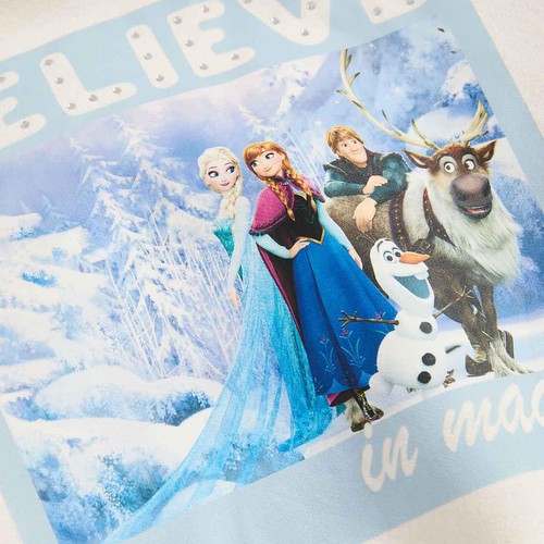 M&S Frozen Sweat and Kickflare Outfit, 4-5 Years, Ecru