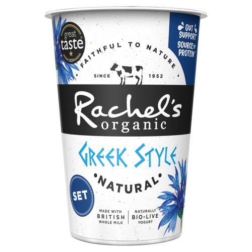 Rachel's Organic Set Greek Style Natural Yoghurt 
