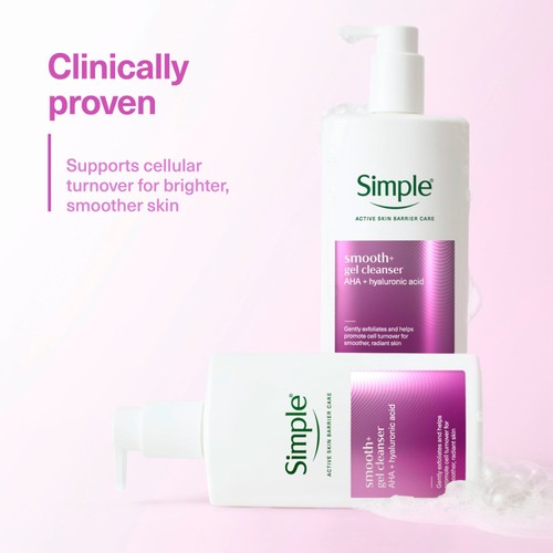 Simple Healthy Skin Barrier Smoothing Gel Cleanser 