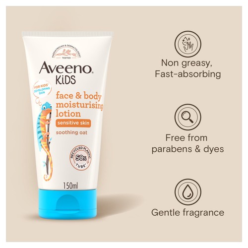 Aveeno Kids Face & Body Moisturising Lotion for Sensitive Skin