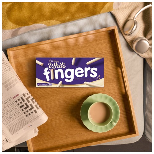 Cadbury Dairy Milk Fingers White Chocolate Biscuits
