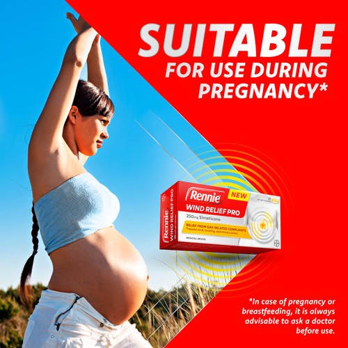 Rennie Wind Relief Pro 250mg Simeticone Capsules