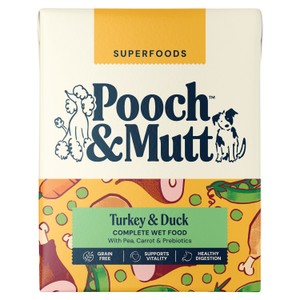 Pooch & Mutt Turkey & Chicken Complete Wet Dog Food 375g