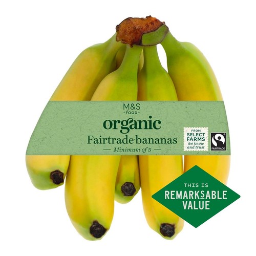 M&S Organic Fairtrade Bananas