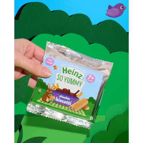 Heinz So Yummy Chocolate Biscotti Baby Food Snacks 7+ Months