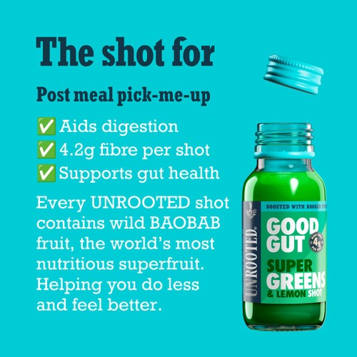 UNROOTED Super Greens, Lemon & Baobab Single Shot