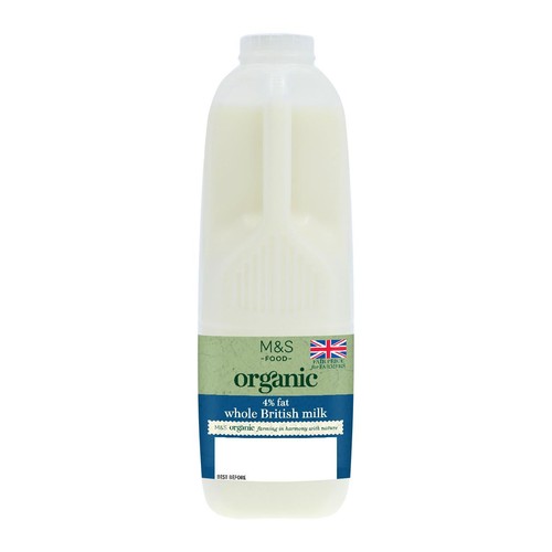 M&S Organic Whole Milk 2 Pints