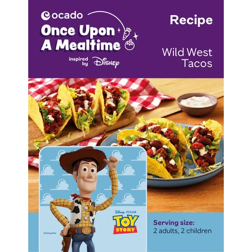 Disney Pixar's Toy Story-themed Tacos recipe card