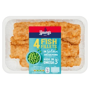 Young's Breaded 4 Cod Fillets 400g