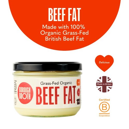 Borough Broth 100% Organic Beef Fat