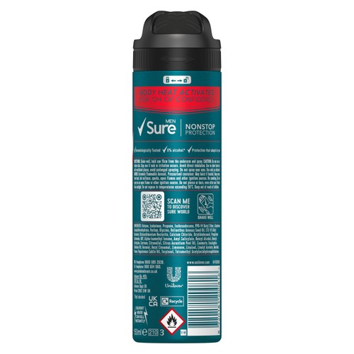 Sure Men 72hr Nonstop Protection Ultra Fresh Antiperspirant Deodorant