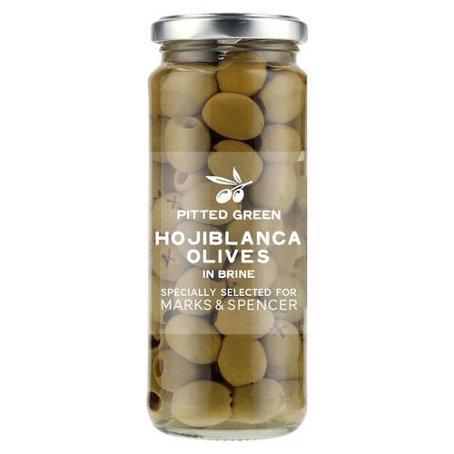 M&S Pitted Green Hojiblanca Olives