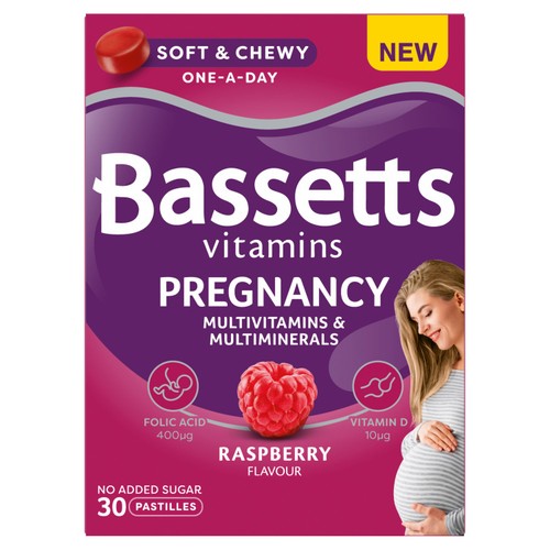 Bassetts Vitamins Pregnancy Raspberry Multivitamins & Multiminerals 30s