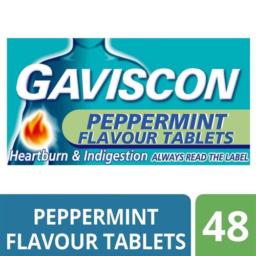 Gaviscon Tablets Heartburn & Indigestion Peppermint