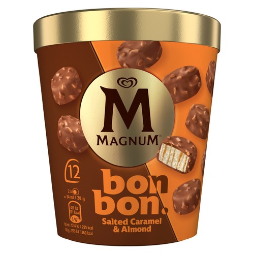 Magnum Bonbon Salted Caramel & Almond Ice Cream Frozen Snack