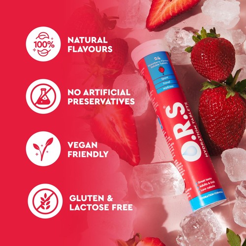 ORS Strawberry Hydration Tablets