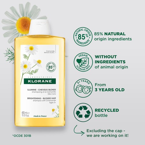 Klorane Brightening Shampoo with Camomile for Blonde Hair