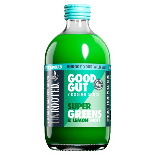 UNROOTED Super Greens, Lemon & Baobab 7x Dosing Shots