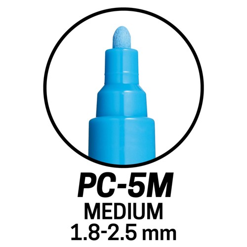 Posca PC-5M Essential Colour Pens - 8 pack