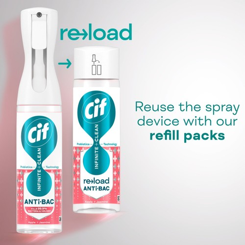 Cif Infinite Clean Anti-Bac All in One Cleaner Reload Apple & Jasmine