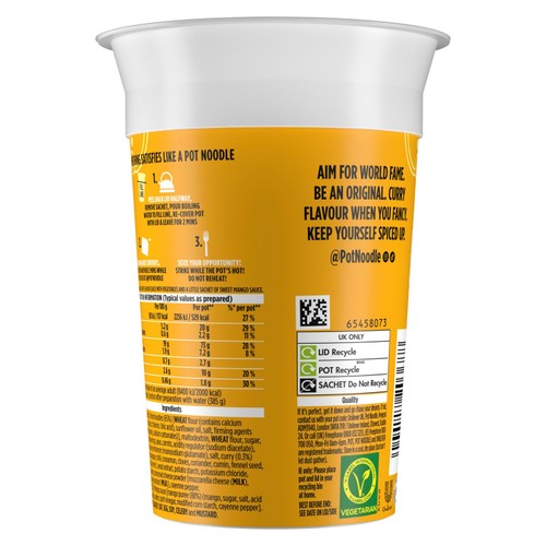 Pot Noodle King Original Curry