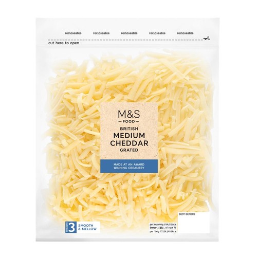 M&S British Medium Grated Cheddar