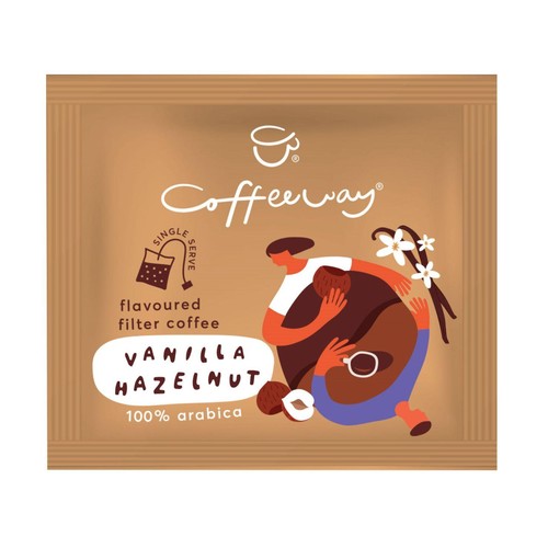 Coffeeway Vanilla Hazelnut Single Serve Flavoured Coffee Bags