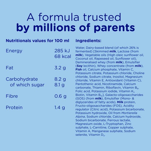 Aptamil 2 Follow On Baby Milk Formula Liquid Ready to Feed 6-12 Months