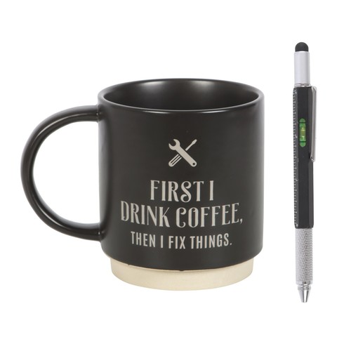 Coffee Mug & Multi-Tool Pen Gift Set
