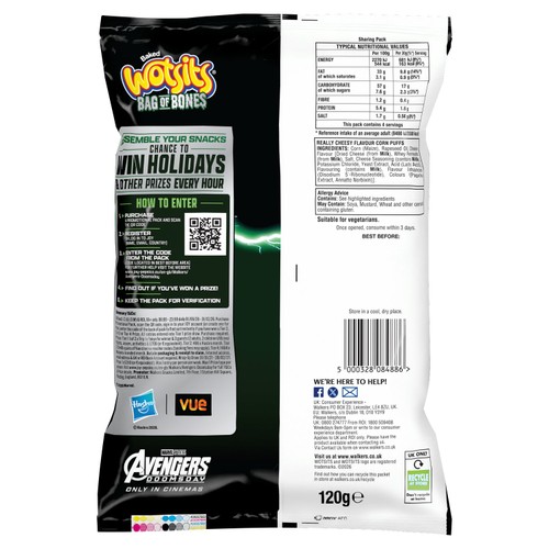 Wotsits Bag of Bones Really Cheesy Sharing Snacks