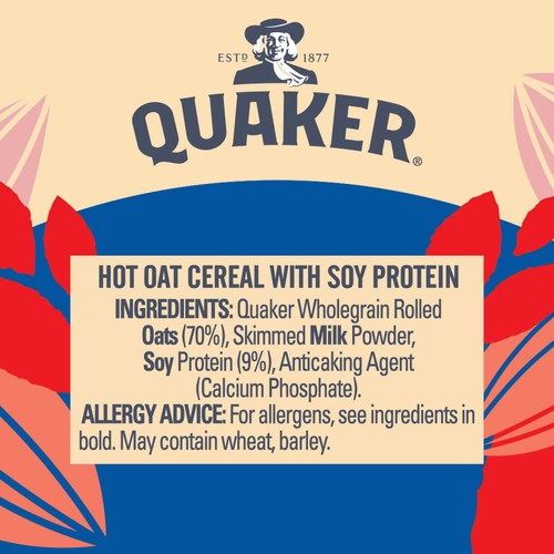 Quaker Oats High Protein Original Porridge Pot