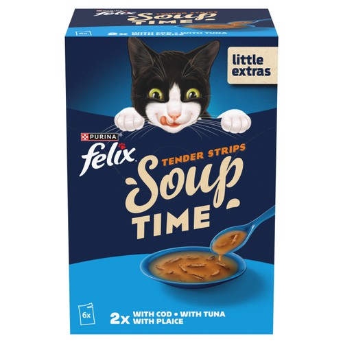 Felix Soup Tender Strips Fish Selection Wet Cat Food