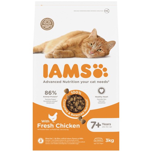 IAMS 7+ Years Senior Dry Cat Food Chicken