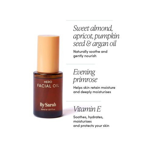 By Sarah Hero Facial Oil, Fragrance Free