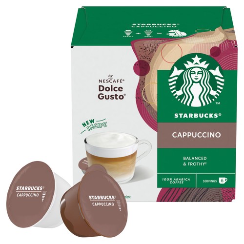 STARBUCKS Cappuccino Coffee Pods by NESCAFE Dolce Gusto Ocado