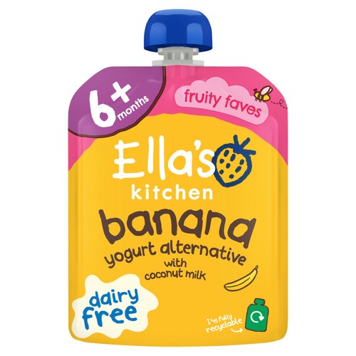Ella's Kitchen Dairy Free Banana & Coconut Milk Baby Food Pouch 6+ Months
