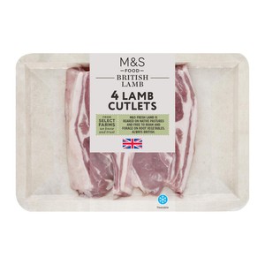 M&S 4 Lamb Cutlets