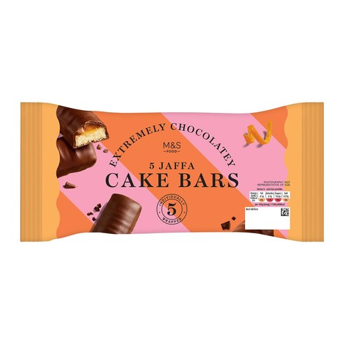 M&S Chocolate Orange Cake Bars Serves 5