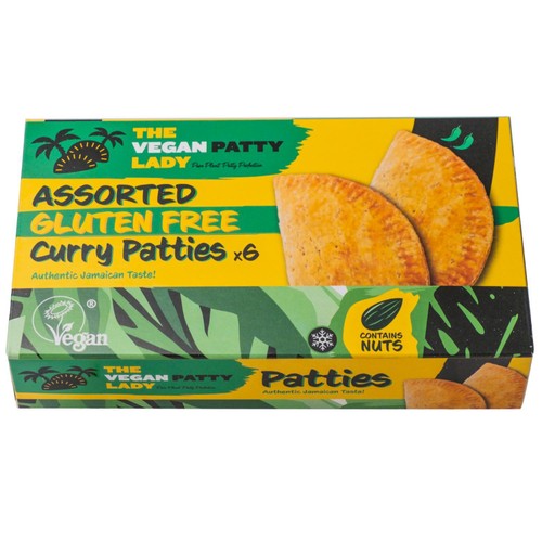 The Vegan Patty Lady Gluten Free Vegan Jamaican Curry Patties cocktail size