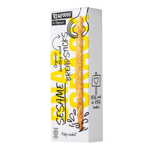 Realfoods Organic Sesame Breadsticks