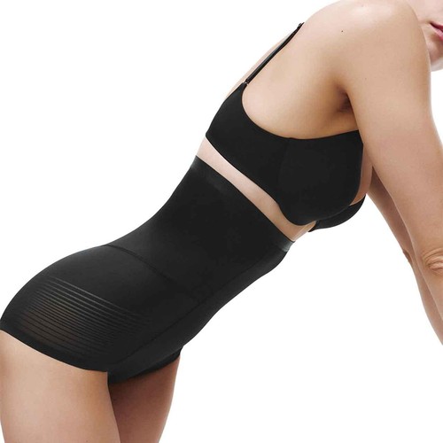 M&S Womens Body Define Firm Control Waist Cincher Knickers, Size 16, Black
