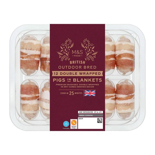 M&S British 12 Pigs in Blankets