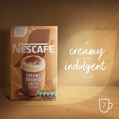 Nescafe Latte Tiramisu Instant Coffee Sachets