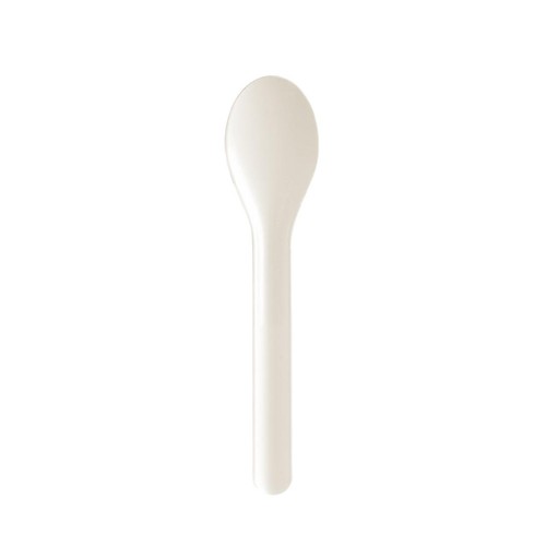 BioPak White Paper Spoons