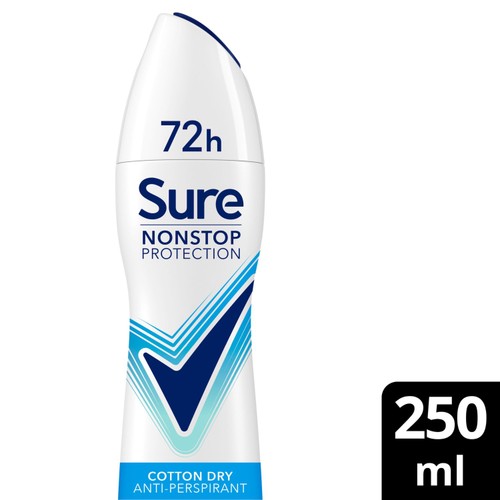Sure Women 72hr Nonstop Protection Cotton Dry Antiperspirant Deodorant