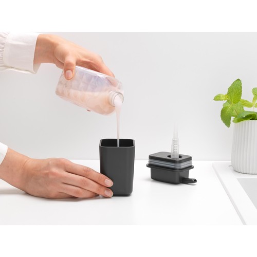 Brabantia Sinkside Soap Dispenser, Dark Grey