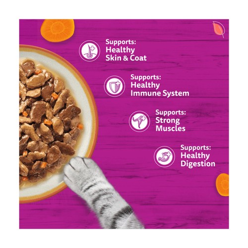 Whiskas 1+ Tasty Mix Country Collection Adult Wet Cat Food Pouch in Gravy