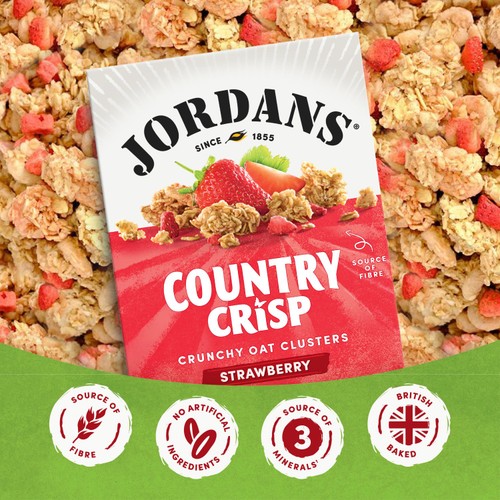 Jordans Country Crisp Sun-Ripe Strawberry Breakfast Cereal